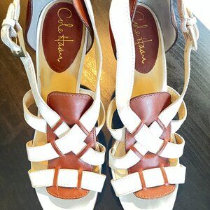 CHIC Cole Haan White/Tan Spring Heel